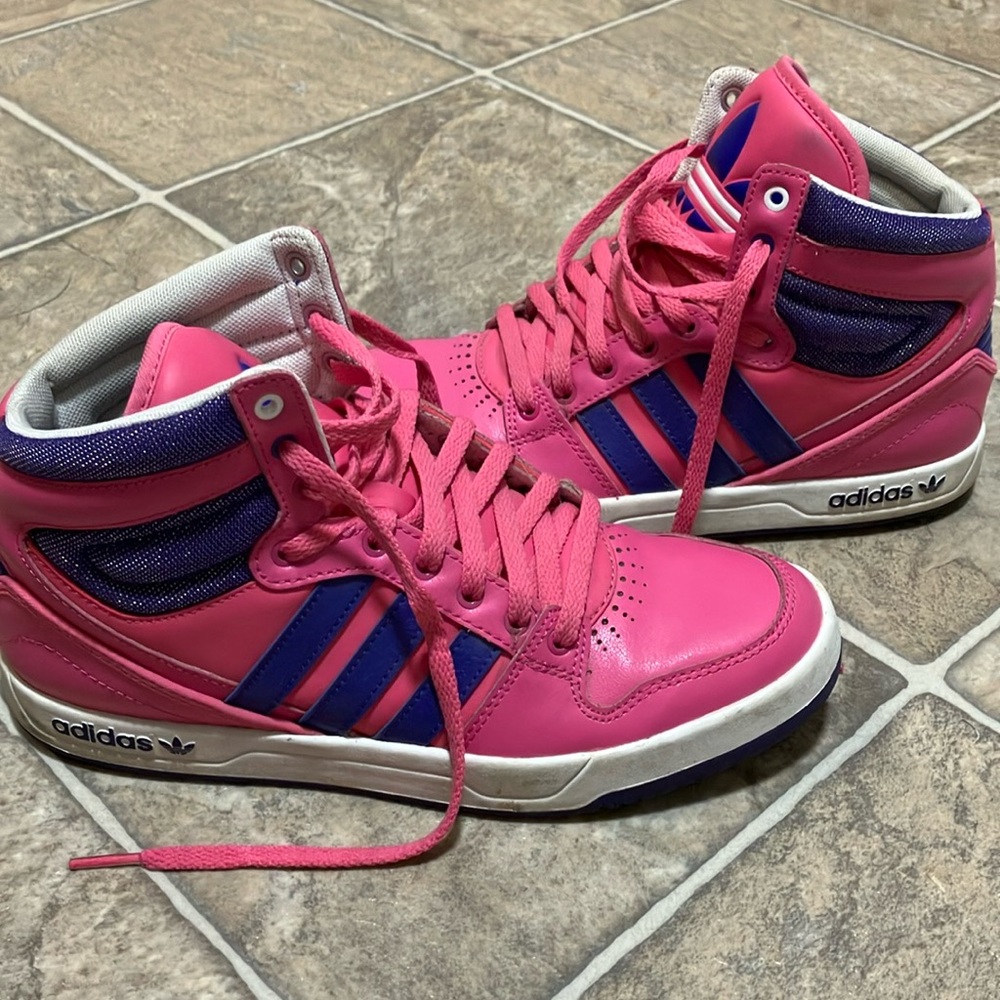 Adidas Pink and Purple Sneakers
